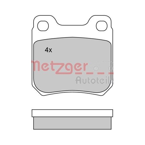 METZGER Bremsbelagsatz, Scheibenbremse