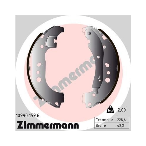 ZIMMERMANN Bremsbackensatz