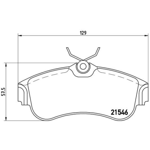 BREMBO Bremsbelagsatz, Scheibenbremse PRIME LINE