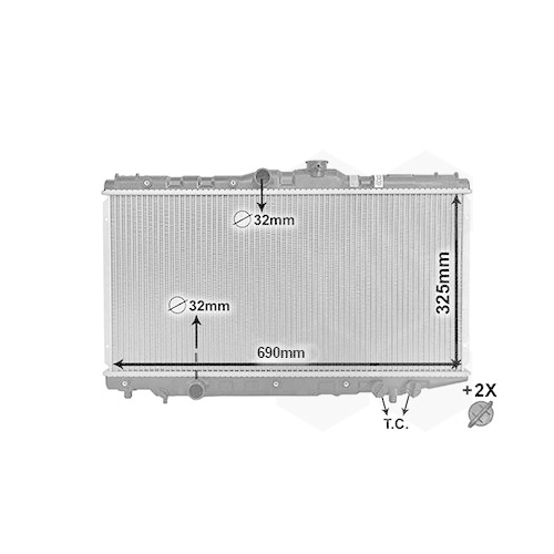 VAN WEZEL Kühler, Motorkühlung *** IR PLUS ***