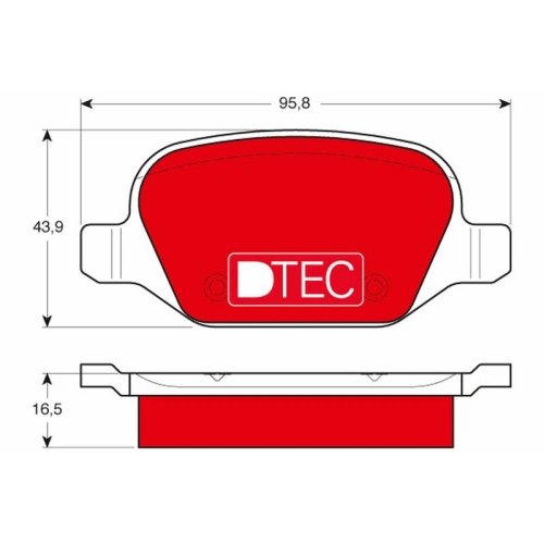 TRW Bremsbelagsatz, Scheibenbremse DTEC COTEC