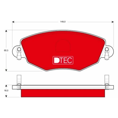 TRW Bremsbelagsatz, Scheibenbremse DTEC COTEC