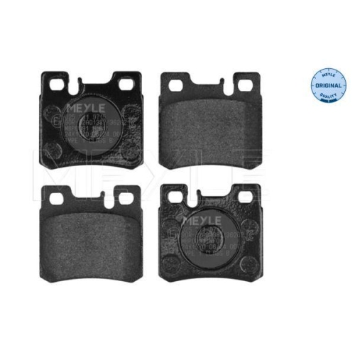 MEYLE Bremsbelagsatz, Scheibenbremse MEYLE-ORIGINAL: True to OE.