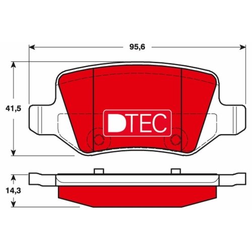 TRW Bremsbelagsatz, Scheibenbremse DTEC COTEC