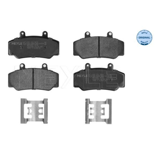 MEYLE Bremsbelagsatz, Scheibenbremse MEYLE-ORIGINAL: True to OE.