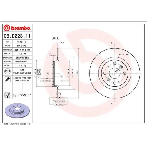 BREMBO Bremsscheibe PRIME LINE - UV Coated