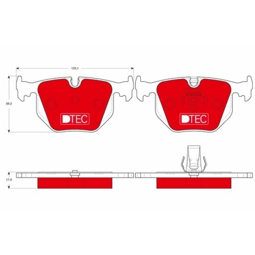 TRW Bremsbelagsatz, Scheibenbremse DTEC COTEC