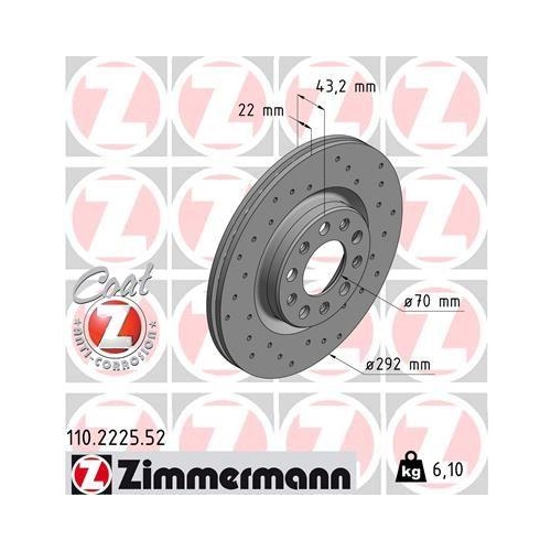 ZIMMERMANN Bremsscheibe SPORT Z