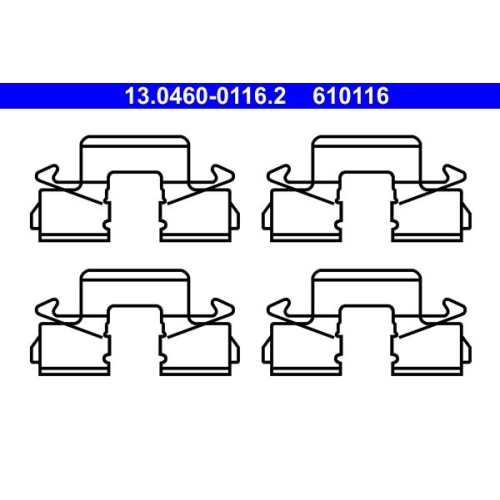 ATE Zubehörsatz, Scheibenbremsbelag