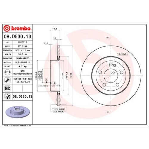 BREMBO Bremsscheibe PRIME LINE - Co-Cast