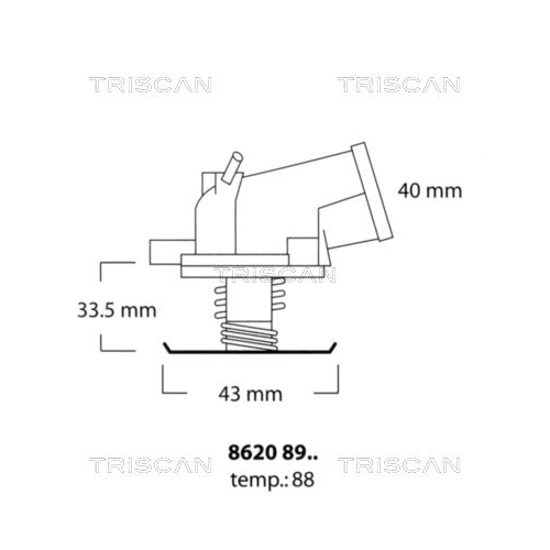 TRISCAN Thermostat, Kühlmittel