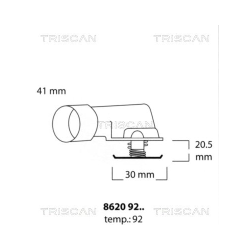 TRISCAN Thermostat, Kühlmittel