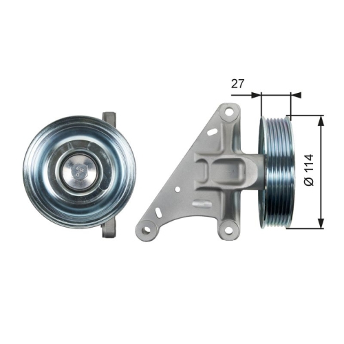 GATES Umlenk-/Führungsrolle, Keilrippenriemen DriveAlign™