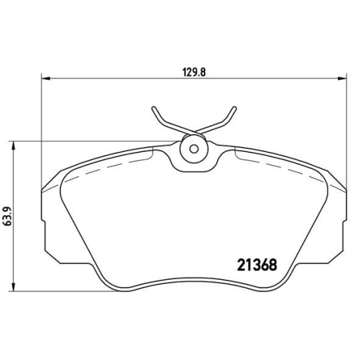 BREMBO Bremsbelagsatz, Scheibenbremse PRIME LINE