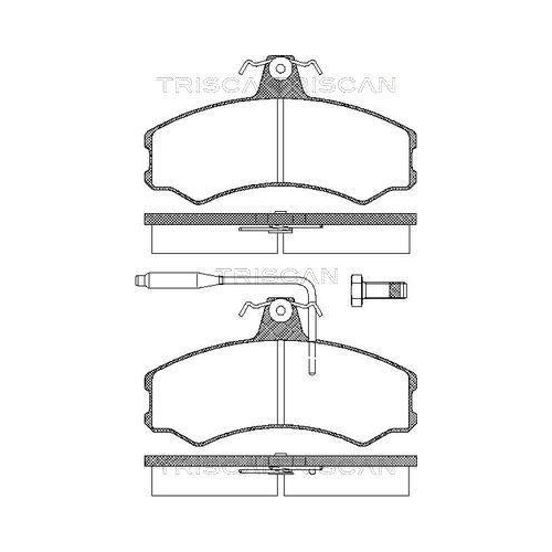 TRISCAN Bremsbelagsatz, Scheibenbremse