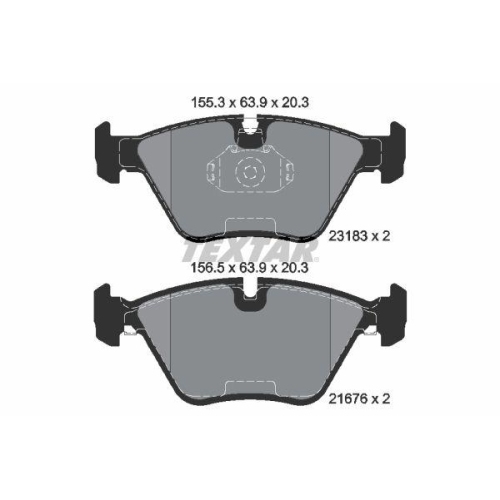 TEXTAR Bremsbelagsatz, Scheibenbremse Q+