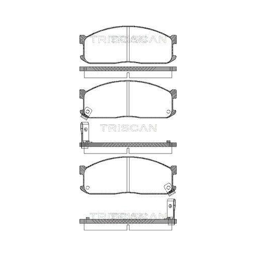 TRISCAN Bremsbelagsatz, Scheibenbremse