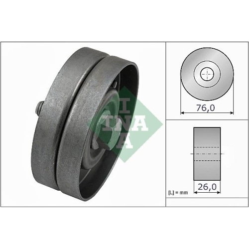 Schaeffler INA Umlenk-/Führungsrolle, Keilrippenriemen