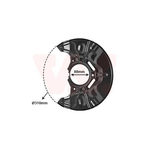 VAN WEZEL Spritzblech, Bremsscheibe