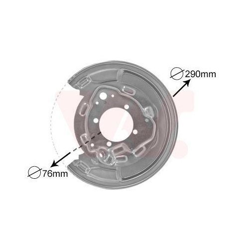 VAN WEZEL Spritzblech, Bremsscheibe