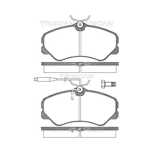 TRISCAN Bremsbelagsatz, Scheibenbremse