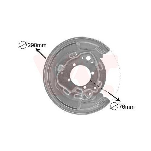 VAN WEZEL Spritzblech, Bremsscheibe