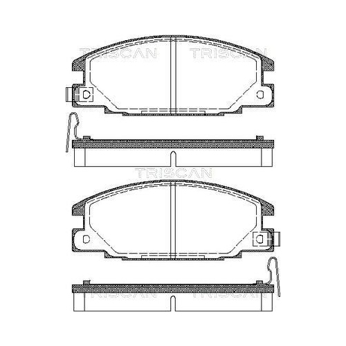 TRISCAN Bremsbelagsatz, Scheibenbremse