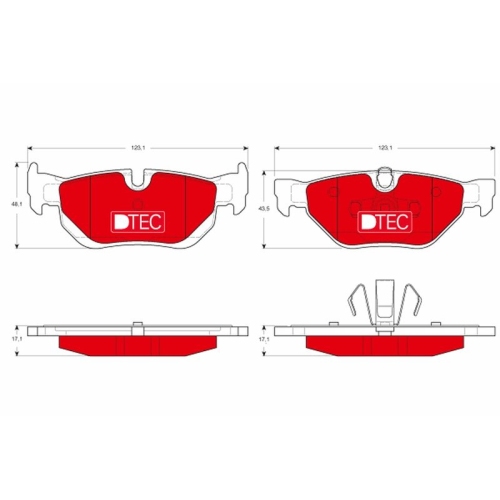 TRW Bremsbelagsatz, Scheibenbremse DTEC COTEC