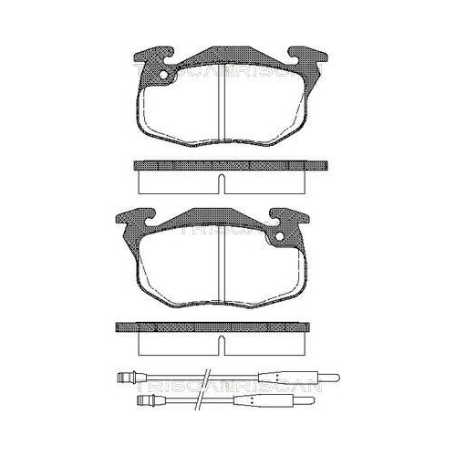 TRISCAN Bremsbelagsatz, Scheibenbremse