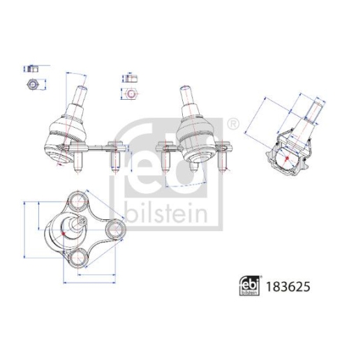 FEBI BILSTEIN Trag-/Führungsgelenk