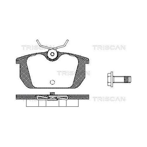 TRISCAN Bremsbelagsatz, Scheibenbremse