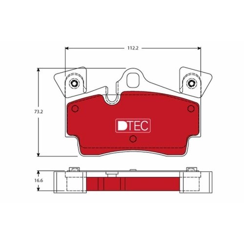 TRW Bremsbelagsatz, Scheibenbremse DTEC COTEC