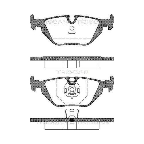 TRISCAN Bremsbelagsatz, Scheibenbremse