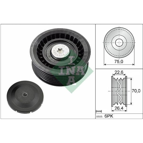 Schaeffler INA Umlenk-/Führungsrolle, Keilrippenriemen