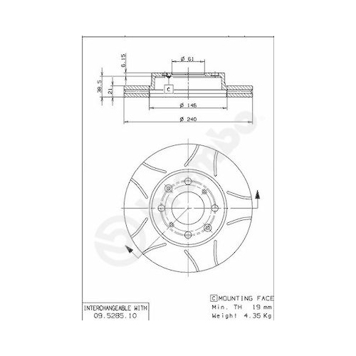 BREMBO Bremsscheibe XTRA LINE - Max