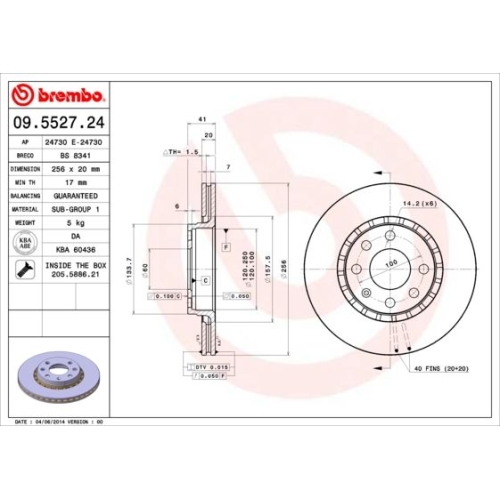 BREMBO Bremsscheibe PRIME LINE