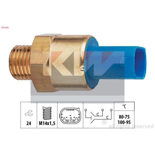 KW Temperaturschalter, Kühlerlüfter Made in Italy - OE Equivalent