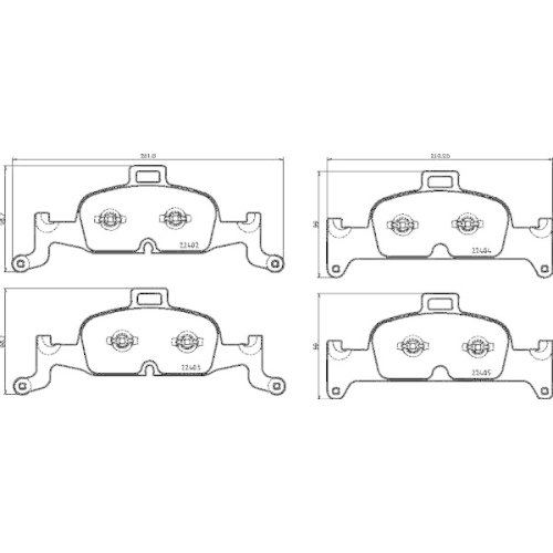 BREMBO Bremsbelagsatz, Scheibenbremse PRIME LINE