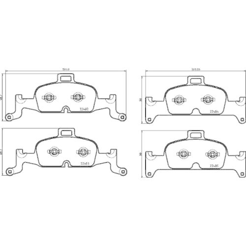 BREMBO Bremsbelagsatz, Scheibenbremse PRIME LINE