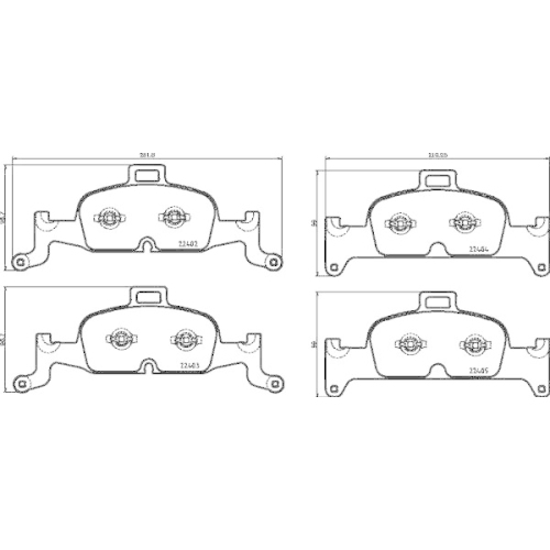 BREMBO Bremsbelagsatz, Scheibenbremse XTRA LINE