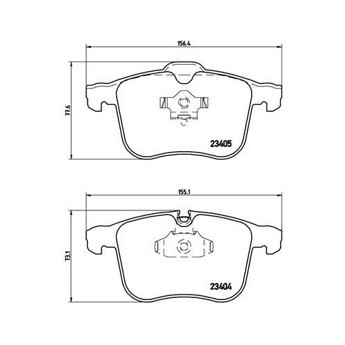 BREMBO Bremsbelagsatz, Scheibenbremse PRIME LINE