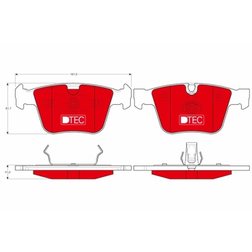 TRW Bremsbelagsatz, Scheibenbremse DTEC COTEC