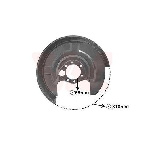 VAN WEZEL Spritzblech, Bremsscheibe