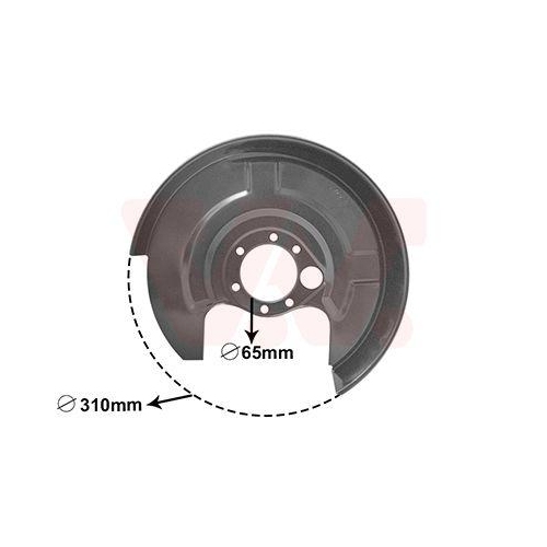 VAN WEZEL Spritzblech, Bremsscheibe