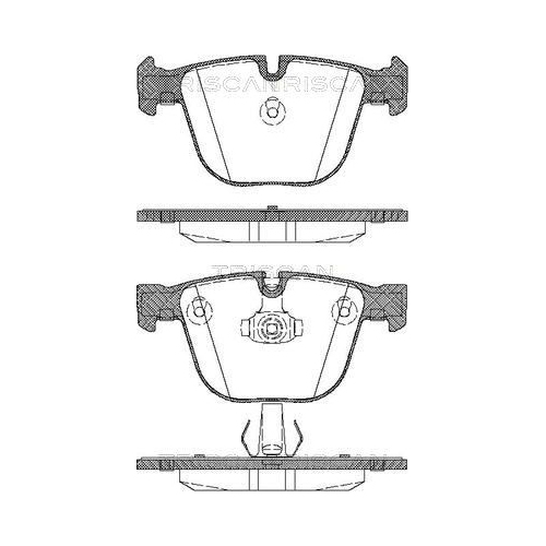 TRISCAN Bremsbelagsatz, Scheibenbremse