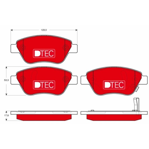 TRW Bremsbelagsatz, Scheibenbremse DTEC COTEC