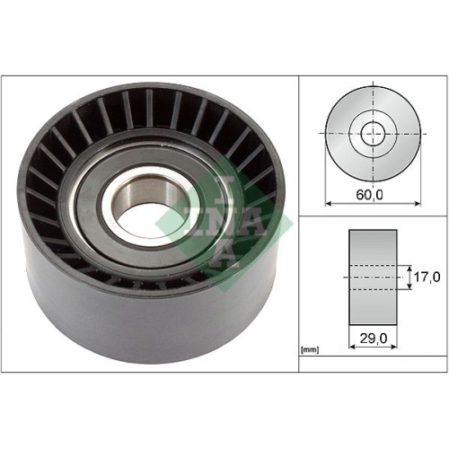 Schaeffler INA Umlenk-/Führungsrolle, Keilrippenriemen