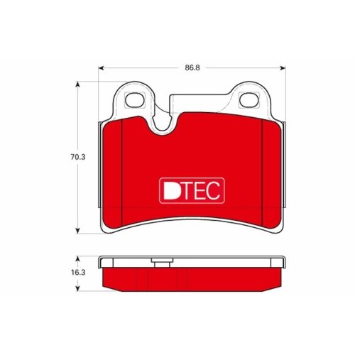 TRW Bremsbelagsatz, Scheibenbremse DTEC COTEC