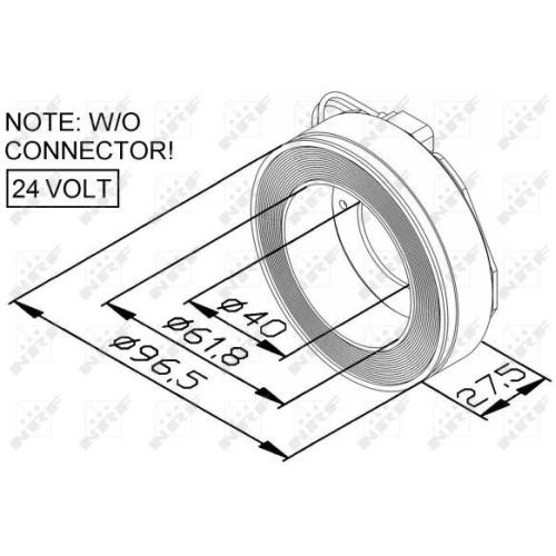NRF Spule, Magnetkupplung (Kompressor)