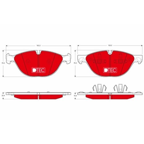 TRW Bremsbelagsatz, Scheibenbremse DTEC COTEC